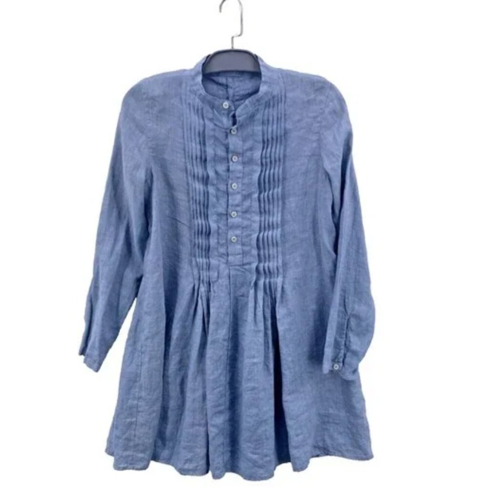 CP Shades Yoko Tunic Dress Top Linen XS/SM — thick fabric for cool weather